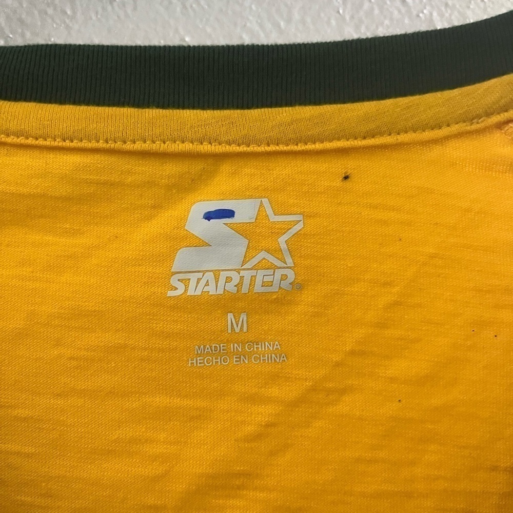 STARTER  packers Women's Yellow Packers Short Sleeve Tee - Picture 3 of 6